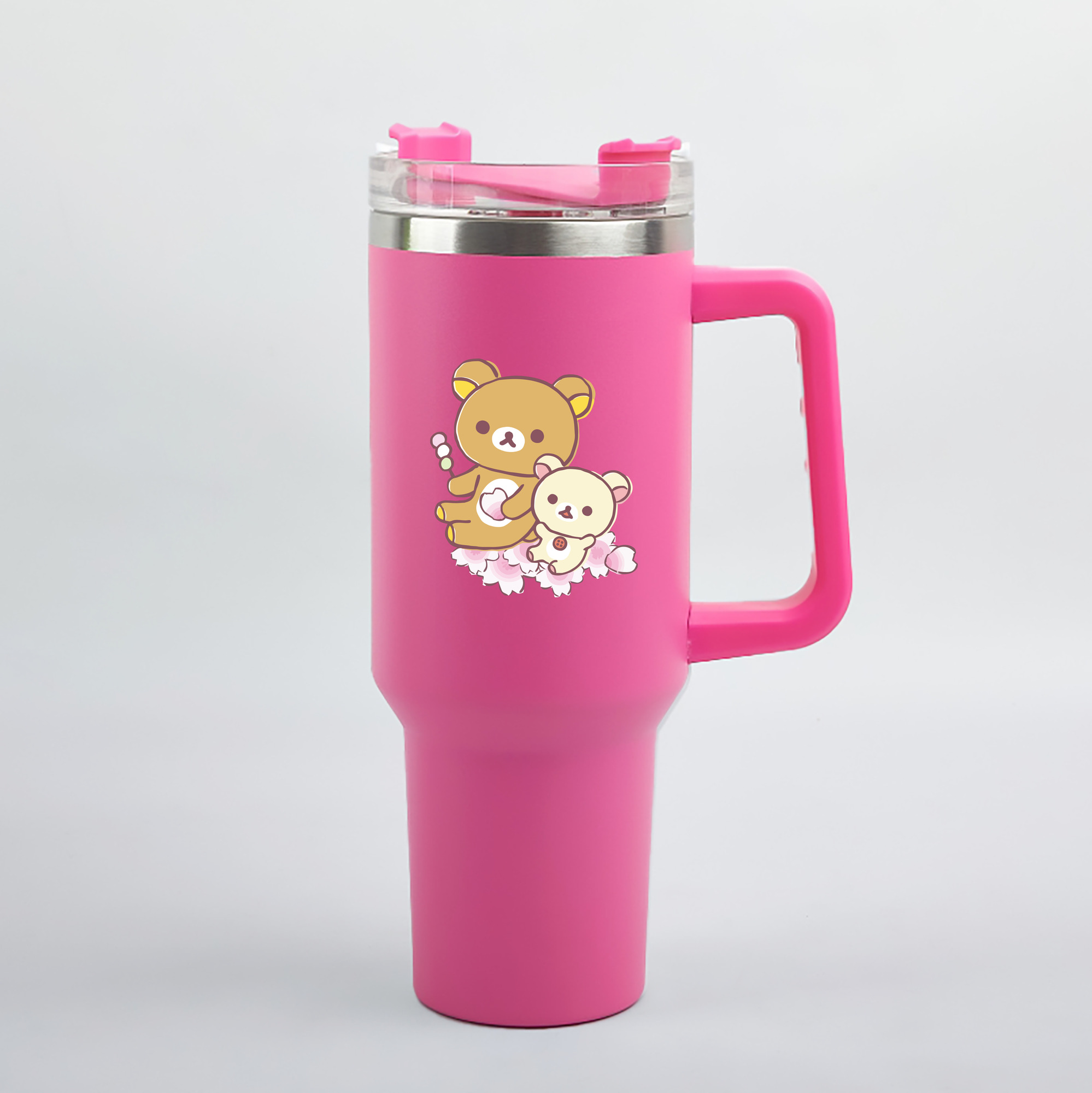 （画像用） リラックマ リラックマ キイロイトリ Rilakkuma Korilakkuma Kiiroitori 1200mL車用タンブラー（カラープリント）